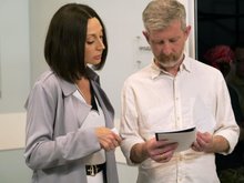 Кристина Орбакайте и Николай Хомерики на съемках сериала «Тест на беременность»