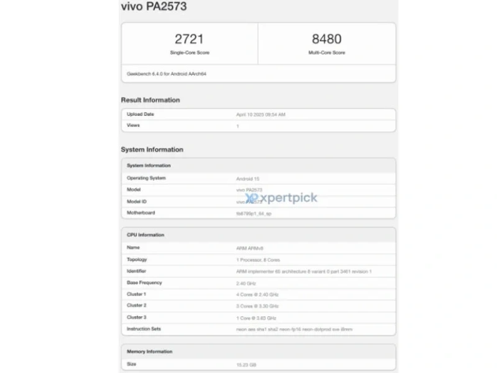vivo Pad 5 Pro результаты в Geekbench vivo Pad 5 Pro результаты в Geekbench