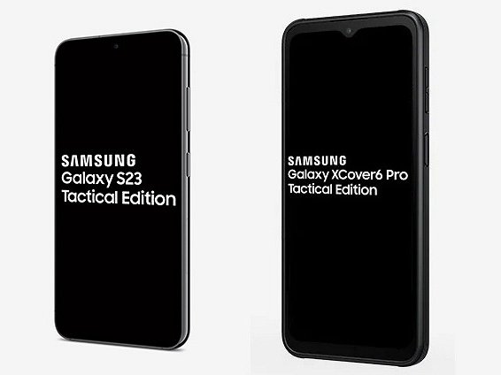 Обновление линейки Tactical Edition: Samsung Galaxy S23 слева и Samsung Galaxy XCover 6 Pro. Фото: Samsung