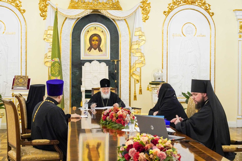 Фото сделано во время совещания по Программе строительства православных храмов в Москве