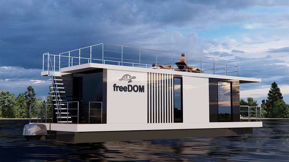 Плавучие дома модели FREEDOM