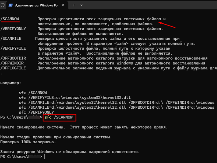 Окно командной строки с характеристиками работы браузера Google Chrome