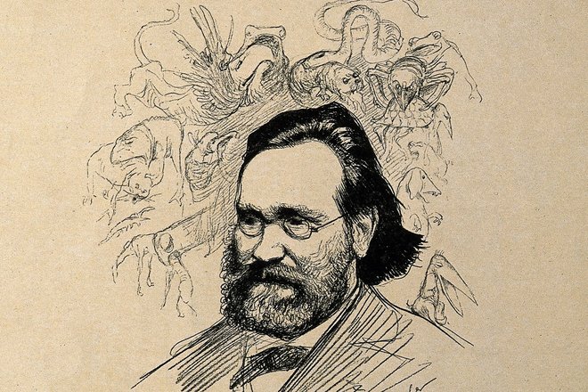Илья Мечников. Репродукция рисунка Ж. Вебера. Илья Мечников. Репродукция рисунка Ж. Вебера.
