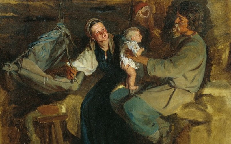 К.В. Лемох «Родительская радость» (1884)