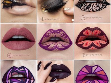 Slide image for gallery: 6179 | Рисунки на губах стали новым модным трендом