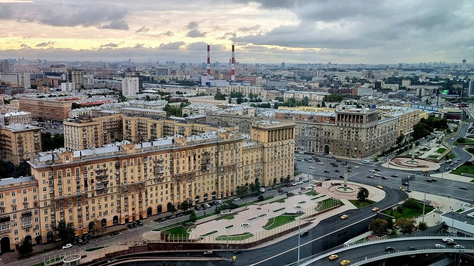 Москва, вид на перекресток