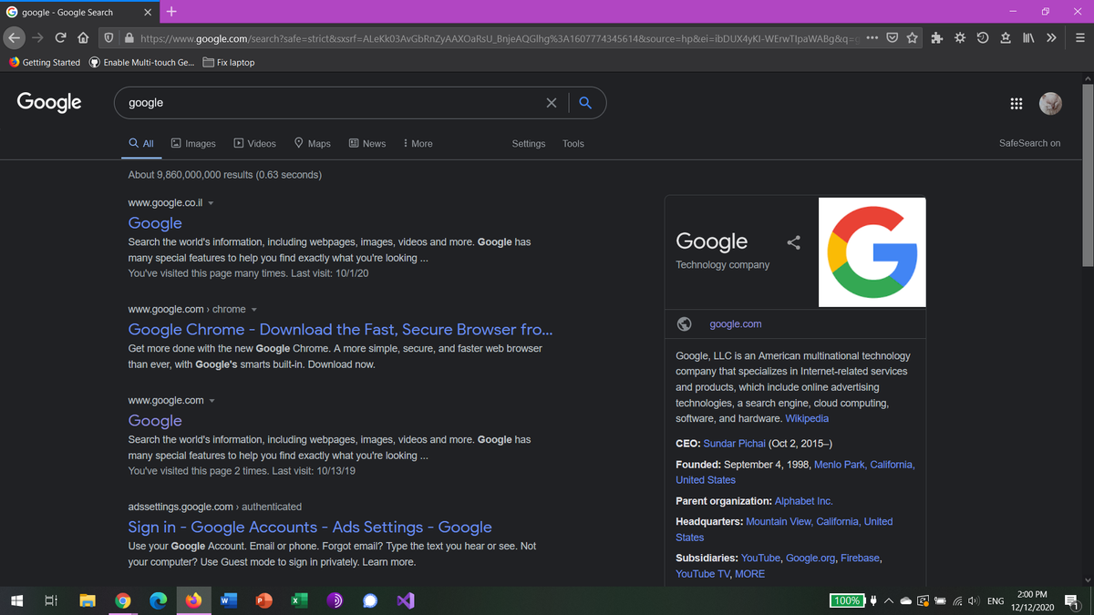 Темы Google Chrome. Asahi Linux. Dark Google.