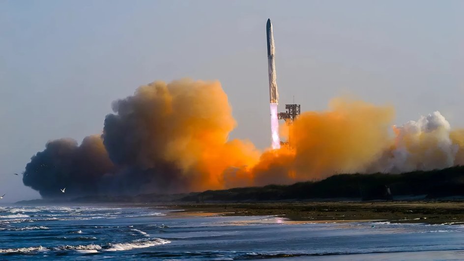Запуск ракеты Starship Запуск ракеты Starship