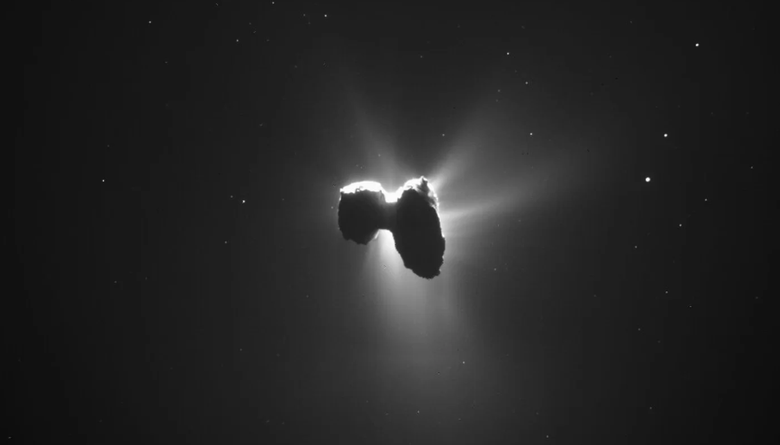 «Космическая уточка», она же комета Чурюмова-Герасименко. Фото: Livescience