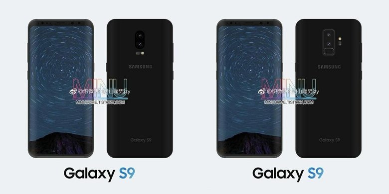 Galaxy S9 слева, Galaxy S9+ справа