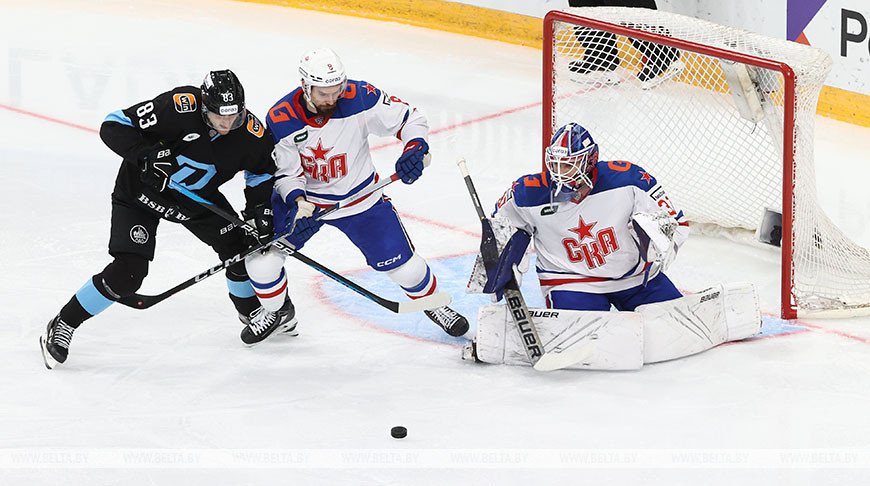 Хоккеисты минского «Динамо» проиграли СКА в матче чемпионата КХЛ