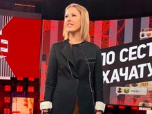 Ксения Собчак на съемках шоу «Док-Ток»
