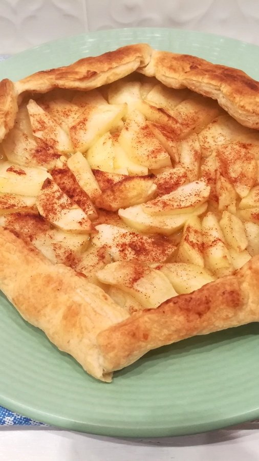 Яблочный Пирог Слоеное Тесто Рецепт Фото