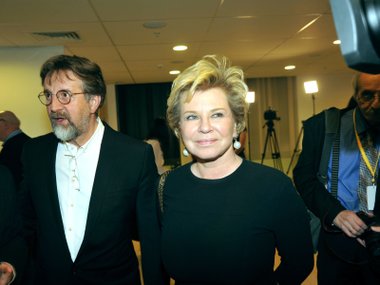 Леонид Ярмольник с женой в 2015 году