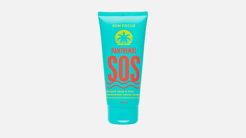 SOS-крем для лица и тела с пантенолом после загара, Sun Focus SOS-крем для лица и тела с пантенолом после загара, Sun Focus