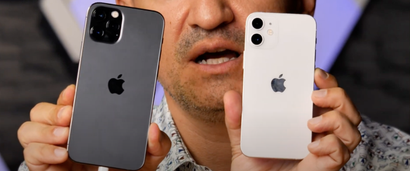 iPhone 12 mini в сравнении с iPhone 12 Pro и 12