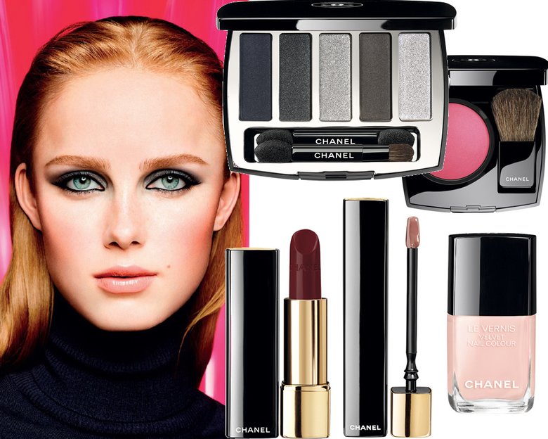 Палитра теней Architectonic; румяна Joues Contraste, Hyperfresh; помада Rouge Allure, Ultraberry; блеск для губ Rouge Allure Gloss, Super Nude; лак для ногтей Le Vernis Velvet, Pink Rubber, все Chanel. Палитра теней Architectonic; румяна Joues Contraste, Hyperfresh; помада Rouge Allure, Ultraberry; блеск для губ Rouge Allure Gloss, Super Nude; лак для ногтей Le Vernis Velvet, Pink Rubber, все Chanel.