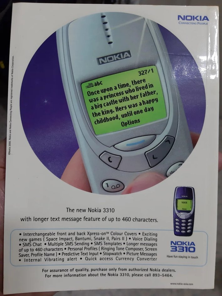 Реклама Nokia 3310 