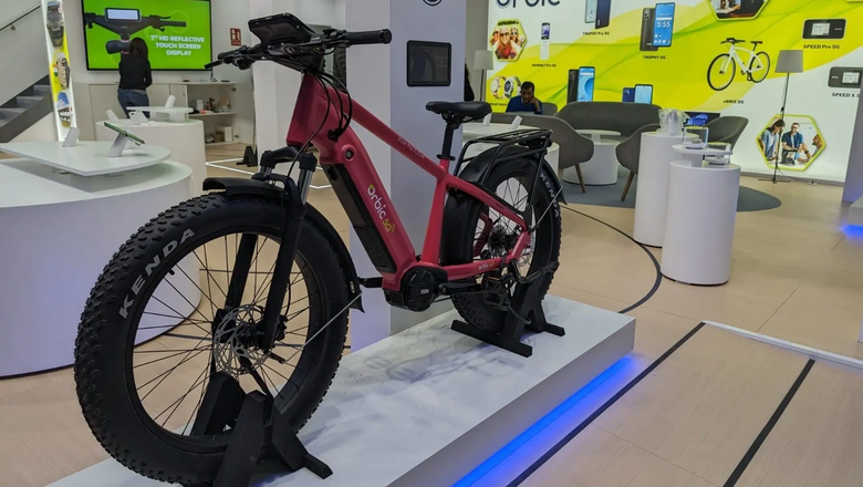 Электронный велосипед Orbic 5G оснащен ИИ-системой предотвращения препятствий и обнаружения столкновений.