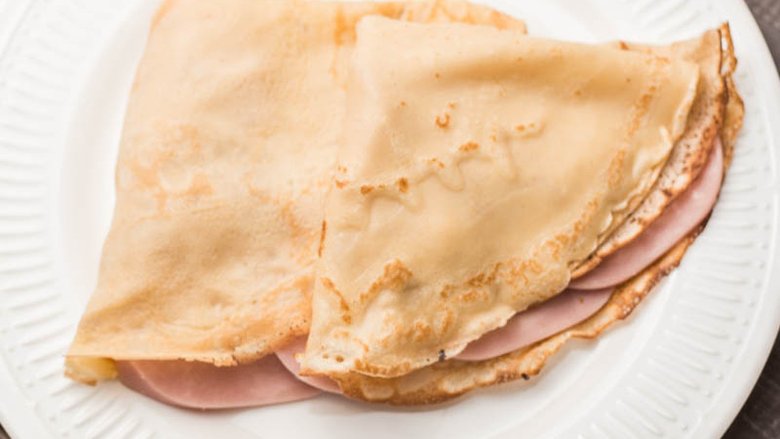 Блины с ветчиной и сыром Блины с ветчиной и сыром