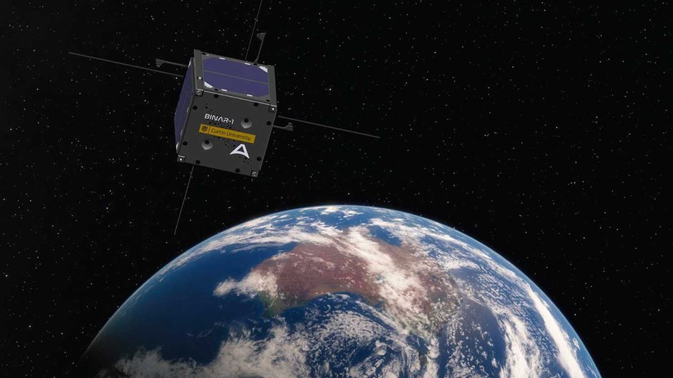 Спутник Curtin Uni Binar CubeSats на орбите Земли