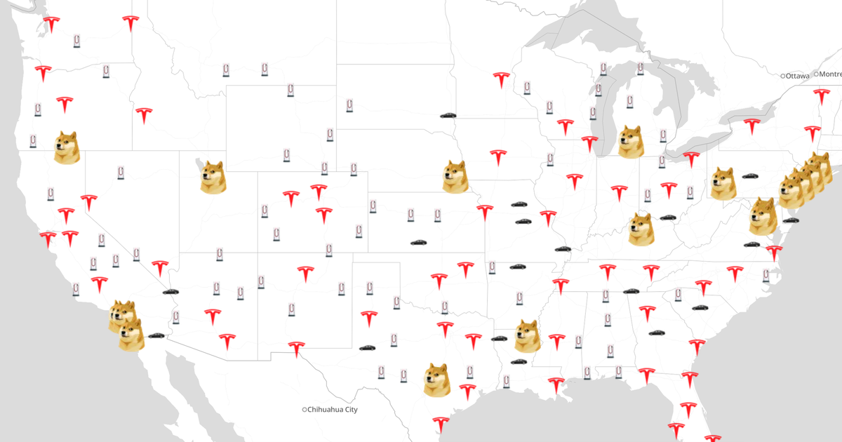 В сети появился сайт Dogequest с именами и адресами всех владельцев Tesla