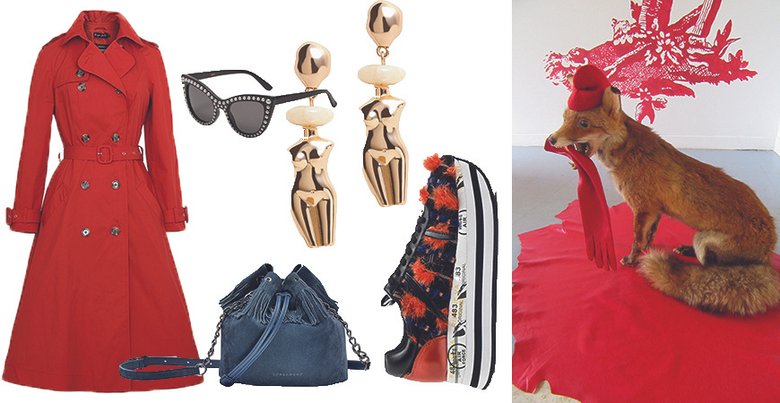 Пальто Ginger Jackie (Хохловка); очки Mango; серьги Mango; сумка Longchamp; кроссовки Premiata