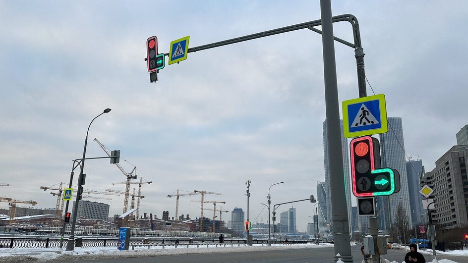 Новые светофоры в Москве