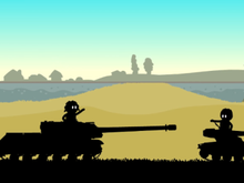 Кадр из Истории танкистов