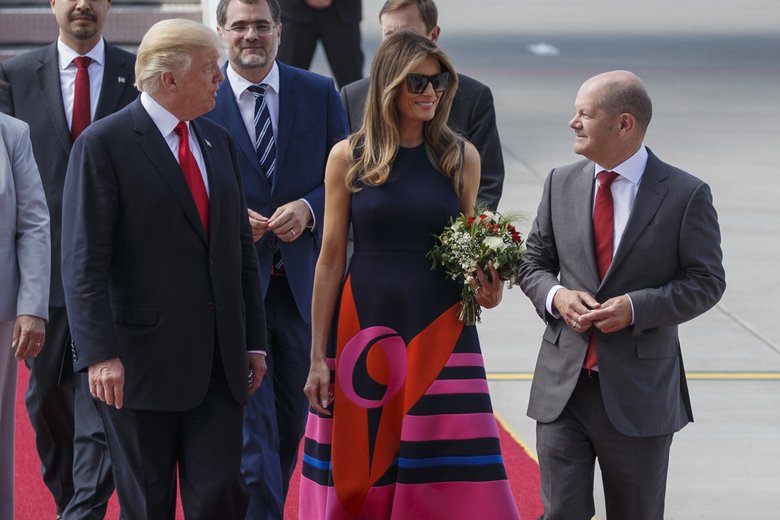 Дональд и Мелания Трамп прилетели в Гамбург одними из первых