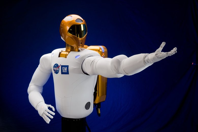 Robonaut-2 — человекоподобный робот, разработанный NASA и General Motors. Работает на МКС с 2011 года. Фото:  NASA