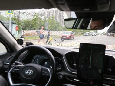 Беспилотное такси в Москве