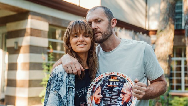 Любовь Аксенова и Денис Шведов на съемках фильма «Бывшие. Happy End»