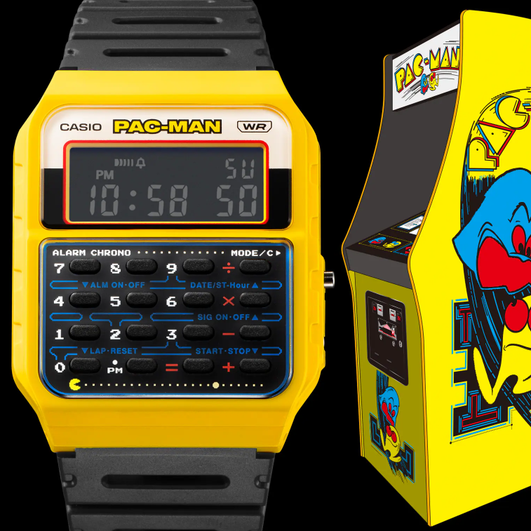 Часы Casio в стиле аркадного автомата Pac-Man