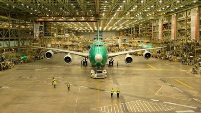 Кадры с последним выпущенным самолетом 747. Фото: Boeing