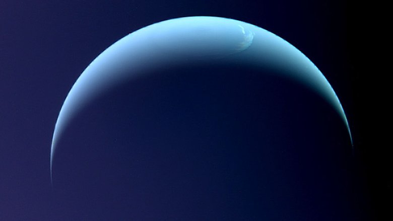 Снимок Нептуна с борта «Вояджера-2». Фото: NASA
