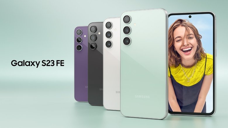 Доступны цвета на выбор: фиолетовый, графит, бежевый и мятный. Фото: Samsung