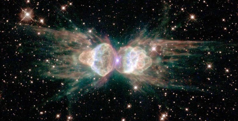 Планетарная туманность Mz3: Туманность Муравья. Фото: R. Sahai, Hubble Heritage Team, ESA, NASA
