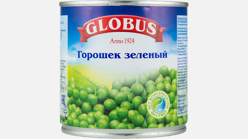 Globus Зеленый горошек «Нежный». Globus Зеленый горошек «Нежный».