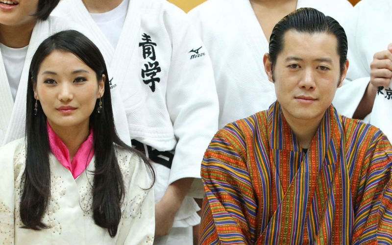 Король и королева государства Бутан