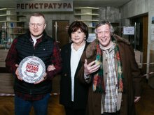 Антон Маслов, Татьяна Догилева и Михаил Ефремов Антон Маслов, Татьяна Догилева и Михаил Ефремов