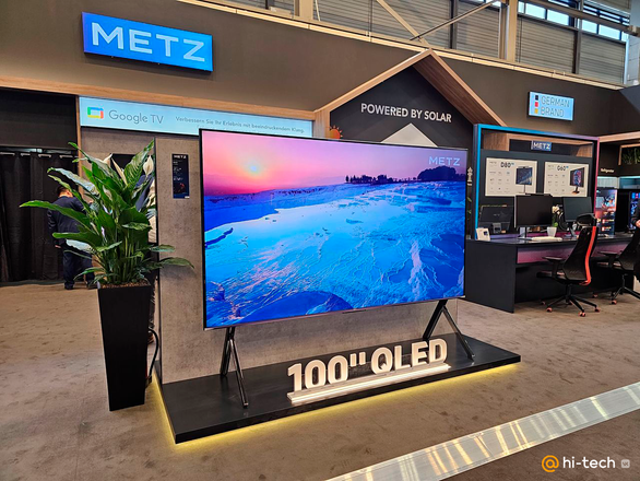 Так выглядит METZ 100A5D – самый большой OLED-телевизор в мире.