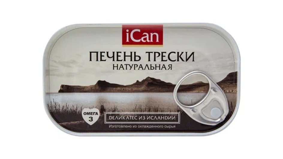 Печень трески iCan. Печень трески iCan.