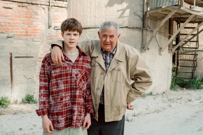 Тимофей Кочнев и Юрий Стоянов на съемках третьего сезона  сериала «Вампиры средней полосы»