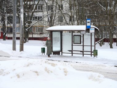 slide image for gallery: 27311 | Снегопад в Москве