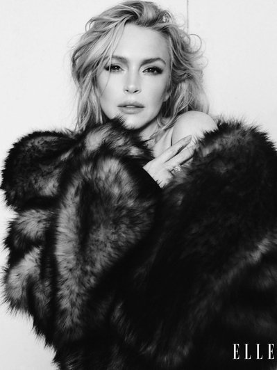 Линдси Лохан для журнала Elle Линдси Лохан для журнала Elle