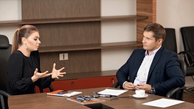 Алина Кабаева дает интервью Алексею Немову