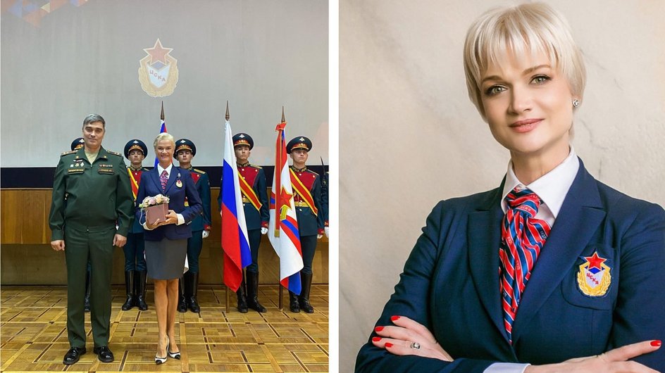 Коллаж фотографий Светланы Хоркиной во время ее карьеры в политике и роста во власти
