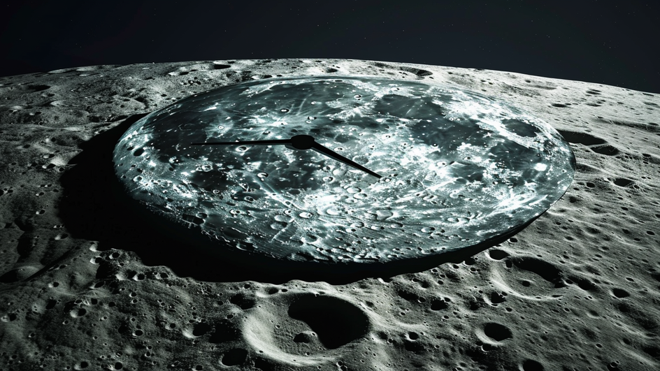 Огромные часы лежат на Луне