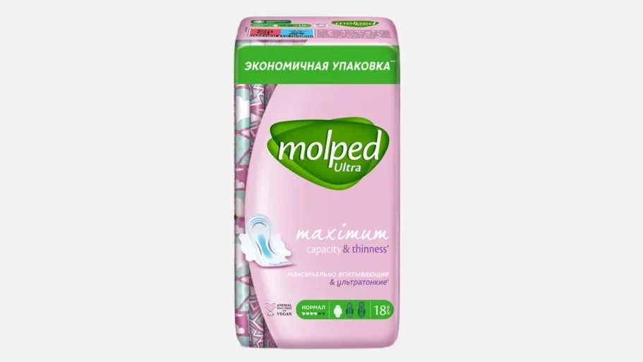Гигиенические прокладки для месячных фирмы MOLPED серии ultra normal Гигиенические прокладки для месячных фирмы MOLPED серии ultra normal